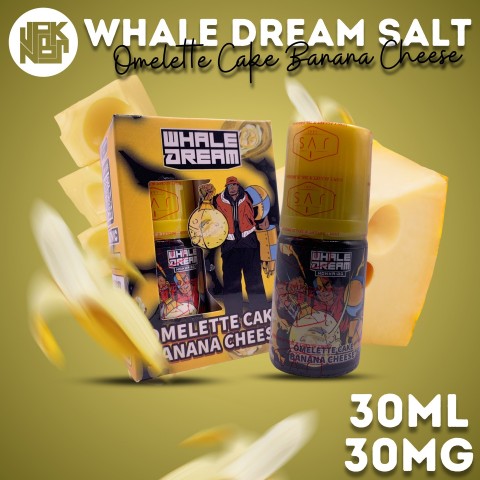 Whale Dream Omelette Cake Banana Cheese Salt 30MG 30ML - Vapekanbaru : Vape Store Pekanbaru 