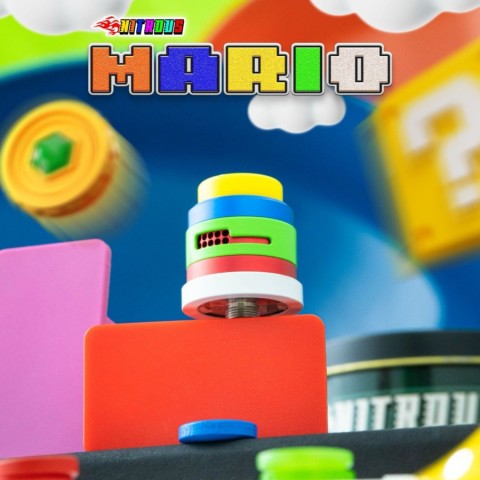Nitrous Dual Cap Only Mario Edition RDA 22MM - Vapekanbaru : Vape Store Pekanbaru 