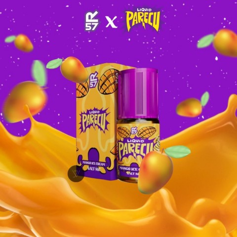 R57 Parecu Mango Ice Cream Salt Nic 30ML - Vapekanbaru : Vape Store Pekanbaru 