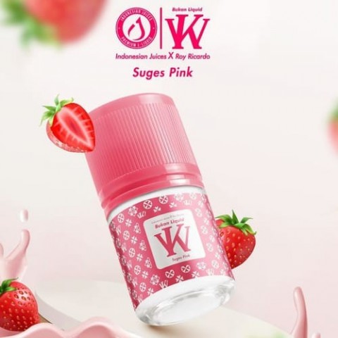 BUKAN LIQUID KW SUGES PINK FREEBASE 60ML BY INDONESIAN JUICE