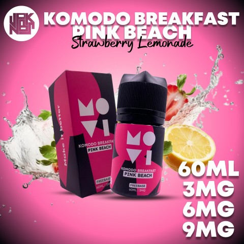 MOVI Komodo Breakfast Pink Beach 60ML (2024) - Vapekanbaru : Vape Store Pekanbaru 