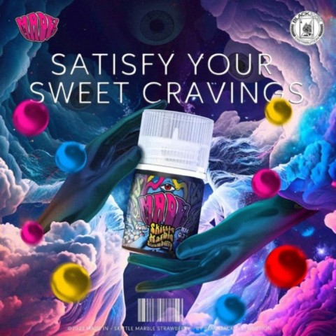 Made.In Skittle Marble Strawberry 60ML - Vapekanbaru : Vape Store Pekanbaru 