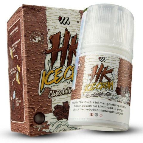 HK ICE CREAM CHOCOLATE VANILLA 60ML by WISE JUICE LIQUID HAPPI KRUNCH