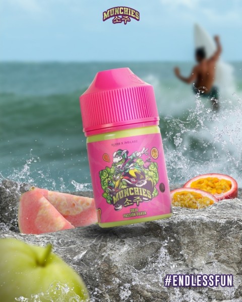 Munchies V6 Soju Passion Guava 60ml - Vapekanbaru : Vape Store Pekanbaru 