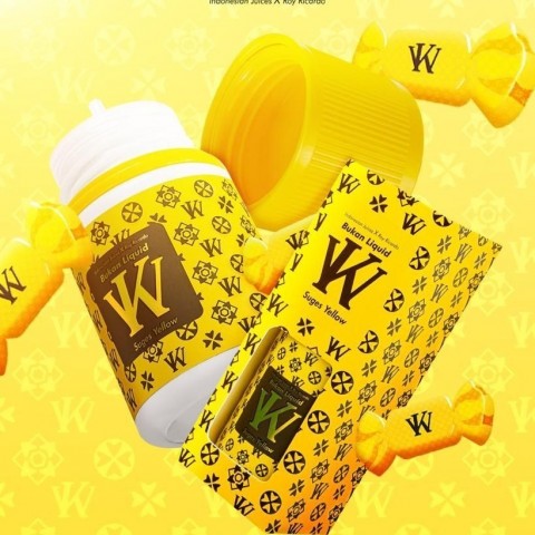BUKAN LIQUID KW SUGES YELLOW FREEBASE 60ML BY INDONESIAN JUICE