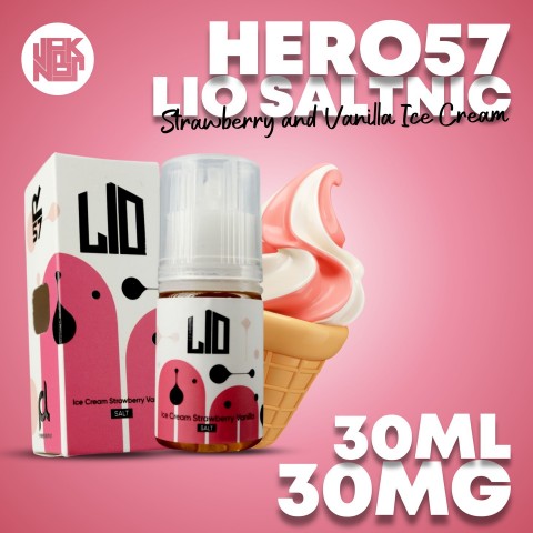 H57 Lio Ice Cream Strawberry Vanilla Salt 30MG 30ML (2024) - Vapekanbaru : Vape Store Pekanbaru 