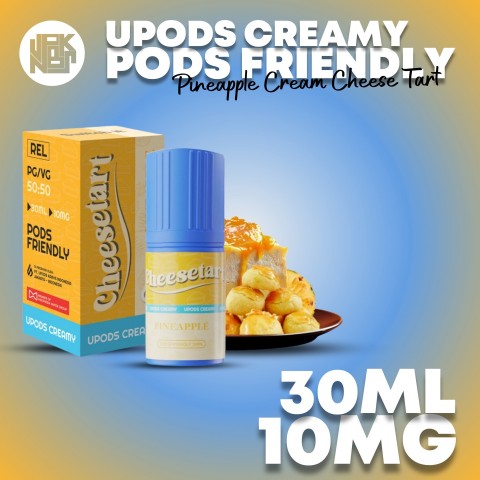 UPODS Pineapple Cheesetart Podsfriendly 10MG 30ML (2024) - Vapekanbaru : Vape Store Pekanbaru 