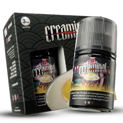 CREAMINAL JAPANESE BANANA PUDDING FREEBASE 60ML BY BADASS X UNWISE E-LIQUID