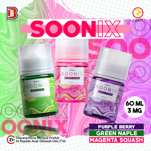 SOONIX FREEBASE SERIES 60ML BY RCRAFT E-LIQUID