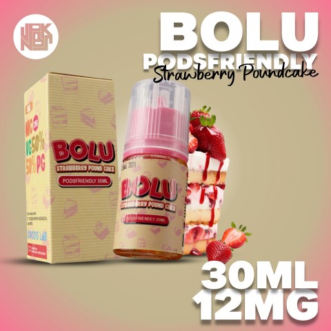BIGBENG Bolu Strawberry Poundcake Podsfriendly 12MG 30ML (2024) - Vapekanbaru : Vape Store Pekanbaru 