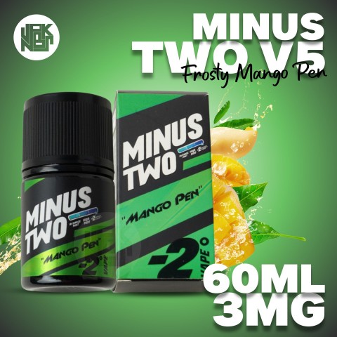 Minus Two V5 Mango Pen 60ML (2024) - Vapekanbaru : Vape Store Pekanbaru 