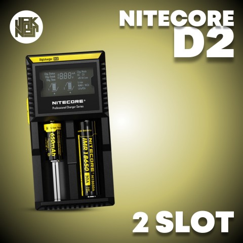 Nitecore D2 Charger - Vapekanbaru : Vape Store Pekanbaru 