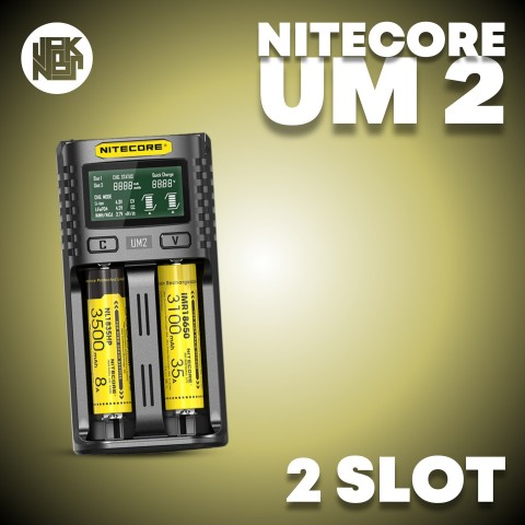Nitecore UM2 Charger - Vapekanbaru : Vape Store Pekanbaru 