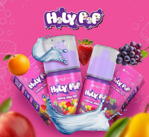 Holy Pop (Tropical Mix Fruit) Podsfriendly 12MG 30ML (2024) - Vapekanbaru : Vape Store Pekanbaru 