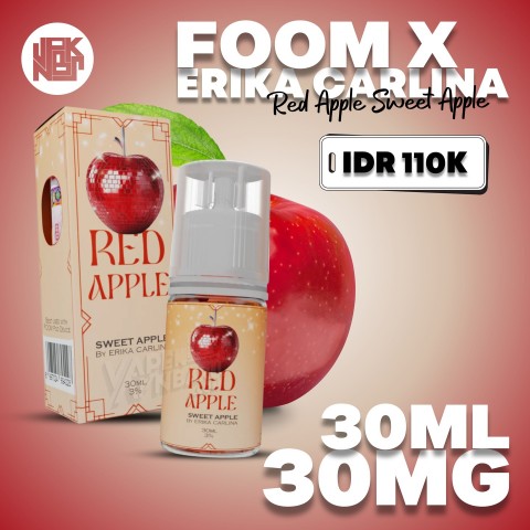 Foom Red Apple Sweet Salt 30MG 30ML (2024) - Vapekanbaru : Vape Store Pekanbaru 