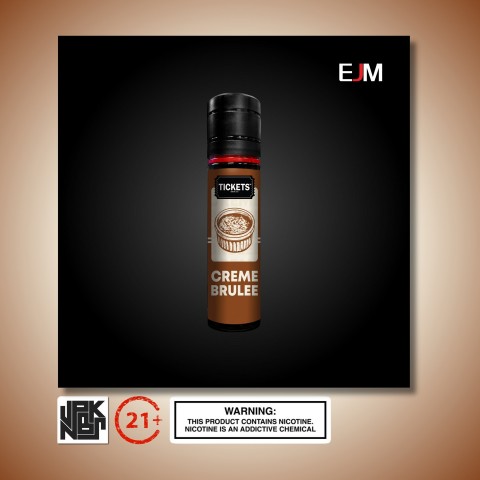 EJM Ticket Creme Brulee 60ML (2024) - Vapekanbaru : Vape Store Pekanbaru 