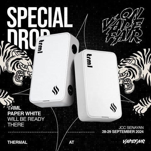 TRML T200 Paper White - Vapekanbaru : Vape Store Pekanbaru 