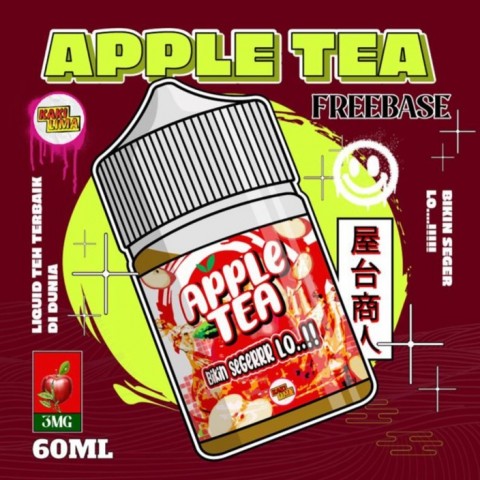 Kaki Lima Apple Tea 3MG 60ML - Vapekanbaru : Vape Store Pekanbaru 