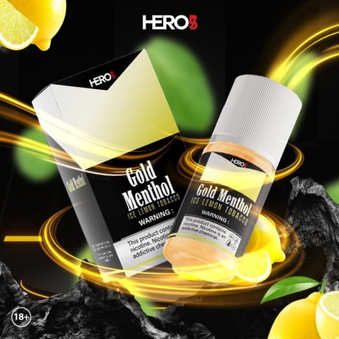 R57 Gold Menthol Ice Lemon Tobacco Salt Nic 30ML - Vapekanbaru : Vape Store Pekanbaru 