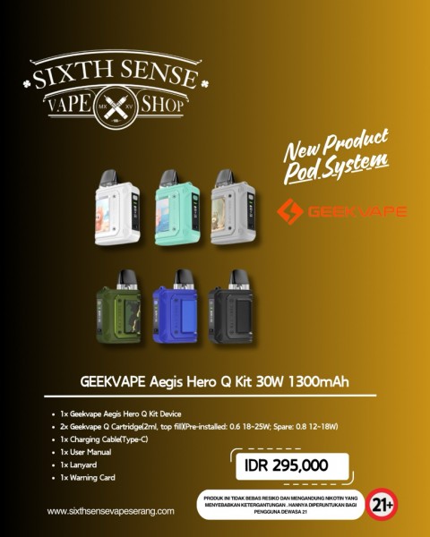 elf bar vape uk Geekvape Aegis Hero Q Pod System — $27.99 main image 1