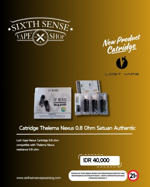 Sixthsensevape - Catridge Thelema Nexus 0.8Ohm Satuan by Lostvape Sixthsensevape - Catridge Thelema Nexus 0.8Ohm Satuan by Lostvape