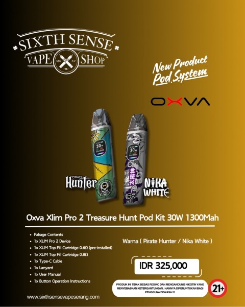 Sixthsensevape - Oxva Xlim Pro 2 Treasure Hunt Pod Kit 30W 1300Mah