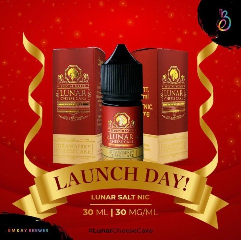 Lunar Strawberry Cheesecake Salt Nic 30ML - Vapekanbaru : Vape Store Pekanbaru 
