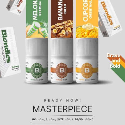 BLONDIES MASTERPIECE SERIES FREEBASE 60ML BY IDJ E-LIQUID