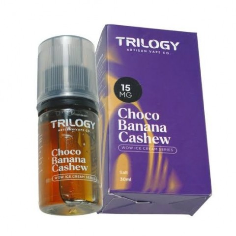 WOW V2 BANANA CHOCO CASHEW SALTNIC 30ML BY BLACKJACK X TRILOGY E-LIQUID