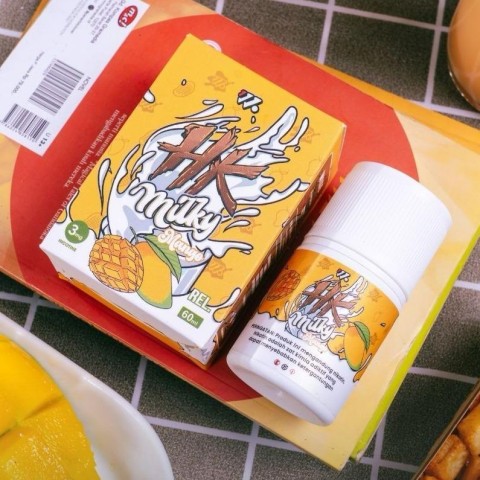 HK HAPPI KRUNCH ICE MILKY MANGO 60ML BY WISE JUICE