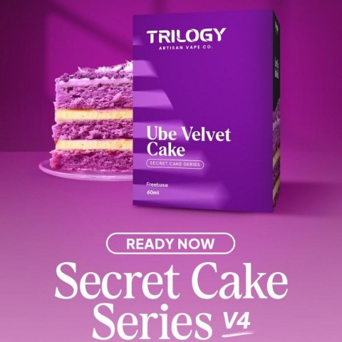 SECRET V4 UBE VELVET CAKE FREEBASE 60ML BY TRILOGY BREW X JVAPE E-LIQUID