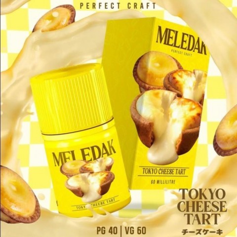 MELEDAK V2 TOKYO CHEESE TART FREEBASE 60ML BY RASCAL E-LIQUID