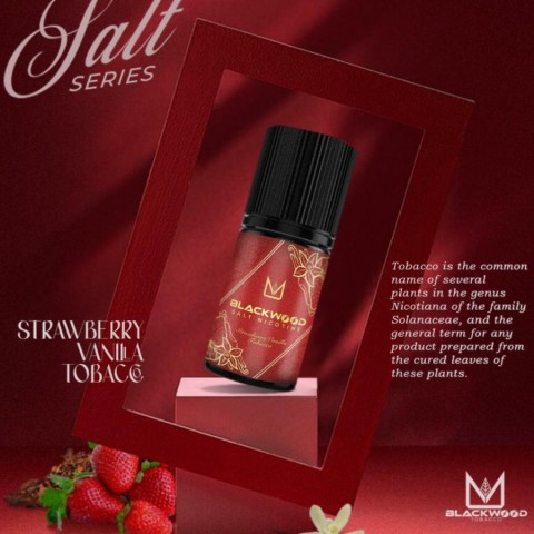BLACKWOOD MASTERPIECE STRAWBERRY VANILLA SALTNIC 30ML BY RCKS