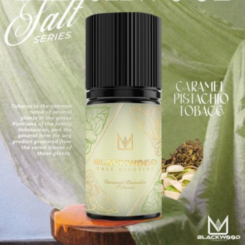 BLACKWOOD MASTERPIECE CARAMEL PISTACHIO SALTNIC 30ML BY RCKS