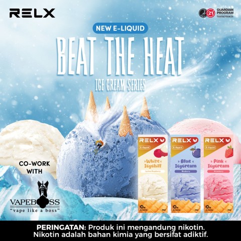 RELX SALTNIC ICE CREAM SERIES 30ML BY RELX X VAPEBOSS