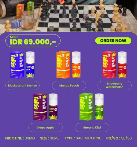 TAKIS LIQUID 30ML SALTNIC BY TVA X VAPOLOGY