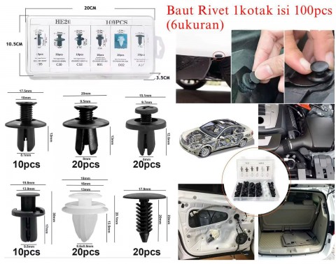 KLIK SHOP - BAUT RIVET 6 UKURAN