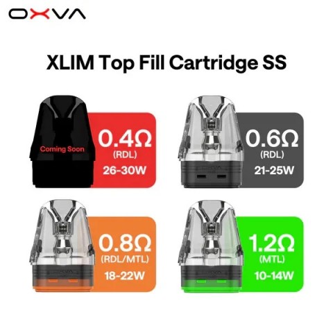 OXVA XLIM SS CATRIDGE 2ML