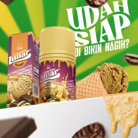 LUNAR ICE CREAM MOCHA FREEBASE 60ML BY VAPEZOO E-LIQUID