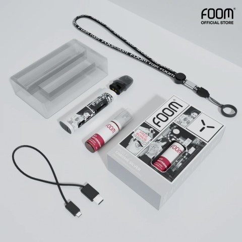 FOOM Y X UUS POD KIT 30W 1100mAh BUNDLING LIQUID 15ML AUTHENTIC BY FOOM