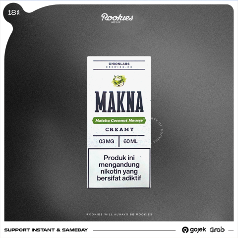 Beli Makna Matcha Coconut 60ML | Rookies Vapor
