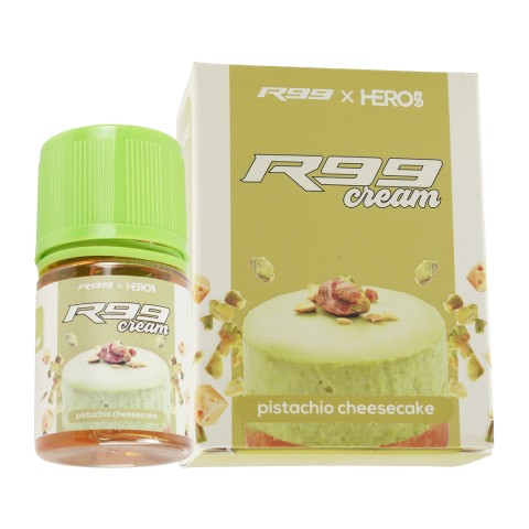 R99 CREAM PISTACHIO CHEESECAKE 60ML AUTHENTIC BY HERO57 X VAPEBOSS