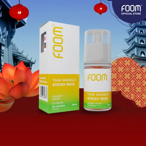 FOOM DESSERT SERIES THAI MANGO STICKY RICE SALTNIC 30ML LIQUID FLOOID BY FOOM E-LIQUID