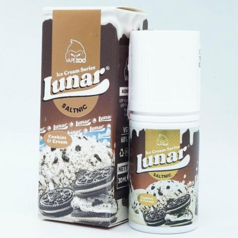 LUNAR ICE CREAM COOKIES AND CREAM ICE CREAM SALT 30ML 30MG BY VAPEZOO