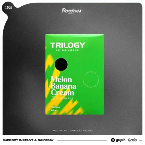 WAKACAW V2 MELON BANANA CREAM FREEBASE 60ML BY TRILOGY E-LIQUID