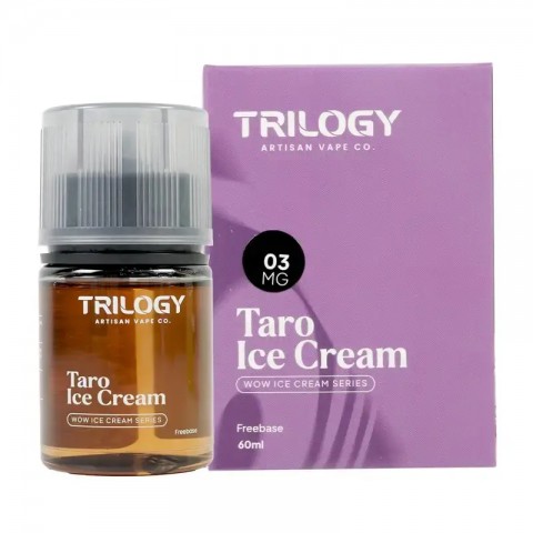 WOW V3 TARO ICE CREAM FREEBASE 60ML BY TRILOGY X BLACKJACK E-LIQUID