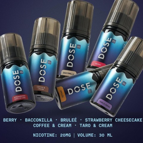DOSE TWENTY SERIES SALTNIC 20MG 30ML AUTHENTIC BY HEXJUICE