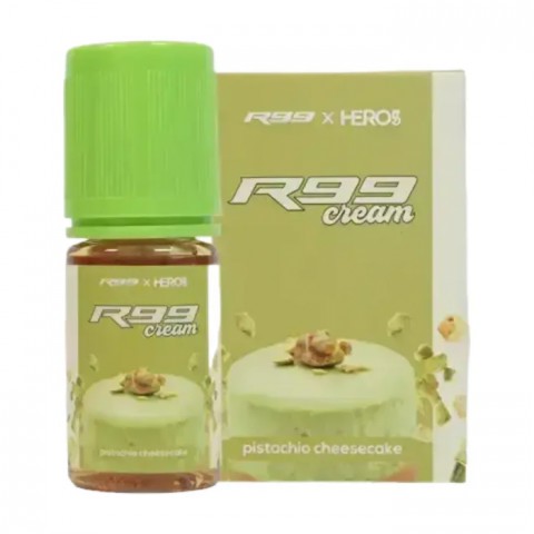 R99 CREAM PISTACHIO CHEESECAKE SALTNIC 30ML 25MG AUTHENTIC BY VAPEBOSS X HERO57