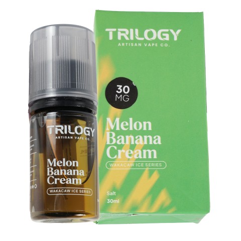 WAKACAW V2 MELON BANANA CREAM SALTNIC 30ML BY TRILOGY