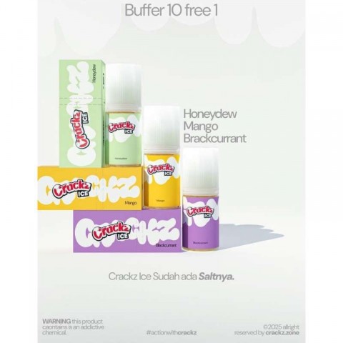 CRACKZ ICE FRUITY SALTNIC 30ML BY TETRA